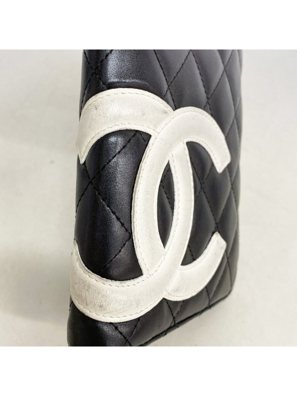Chanel Wallet Cambon Lambskin Black Silver - Picture 7 of 10